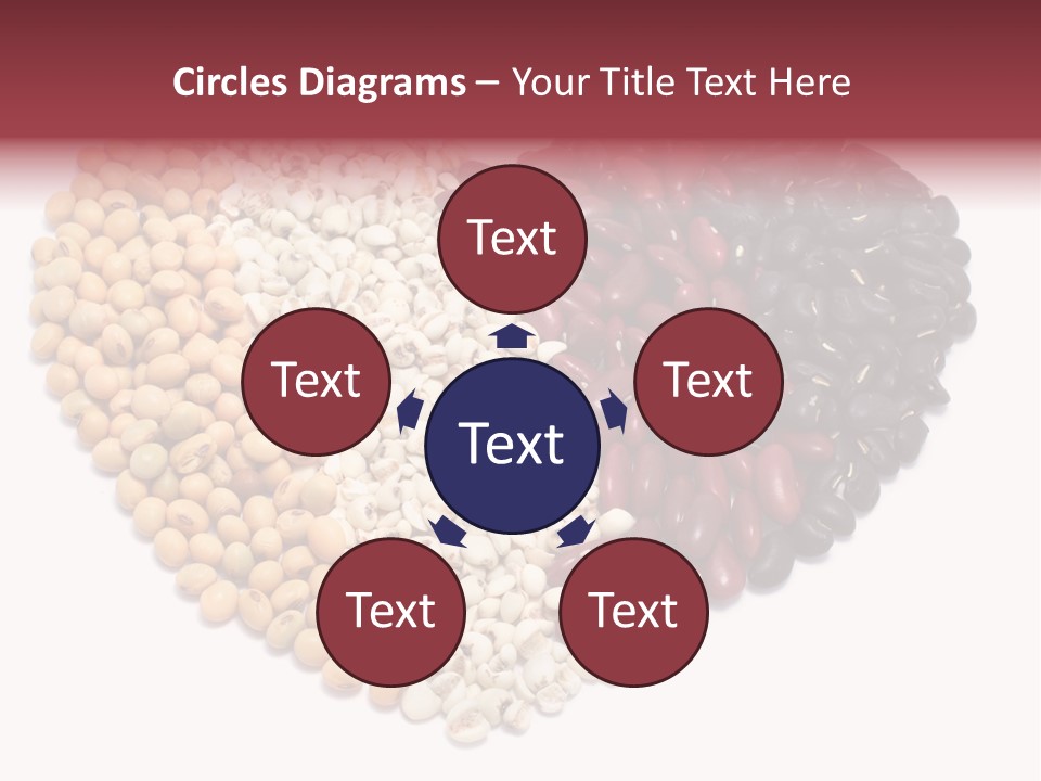 Split Red Organic PowerPoint Template