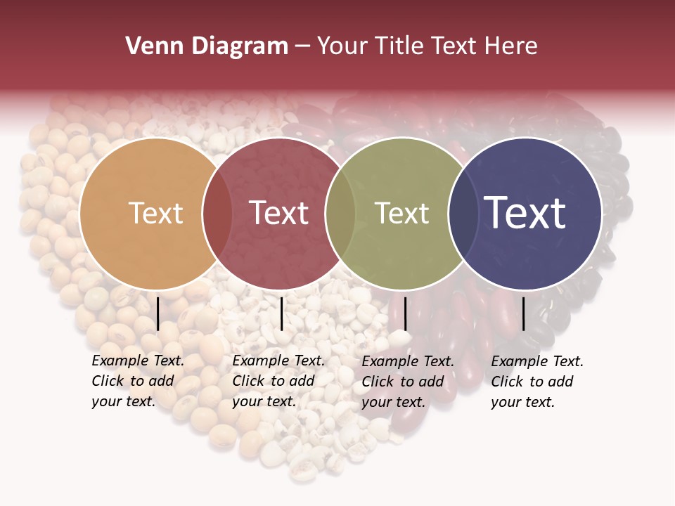 Split Red Organic PowerPoint Template