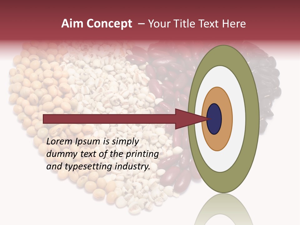 Split Red Organic PowerPoint Template