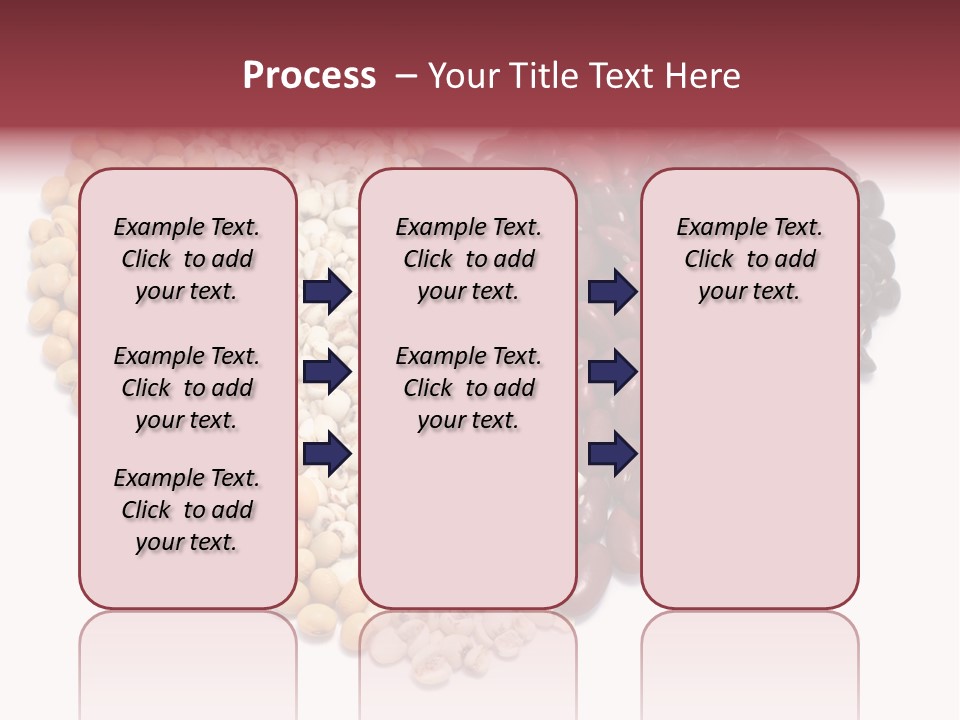 Split Red Organic PowerPoint Template