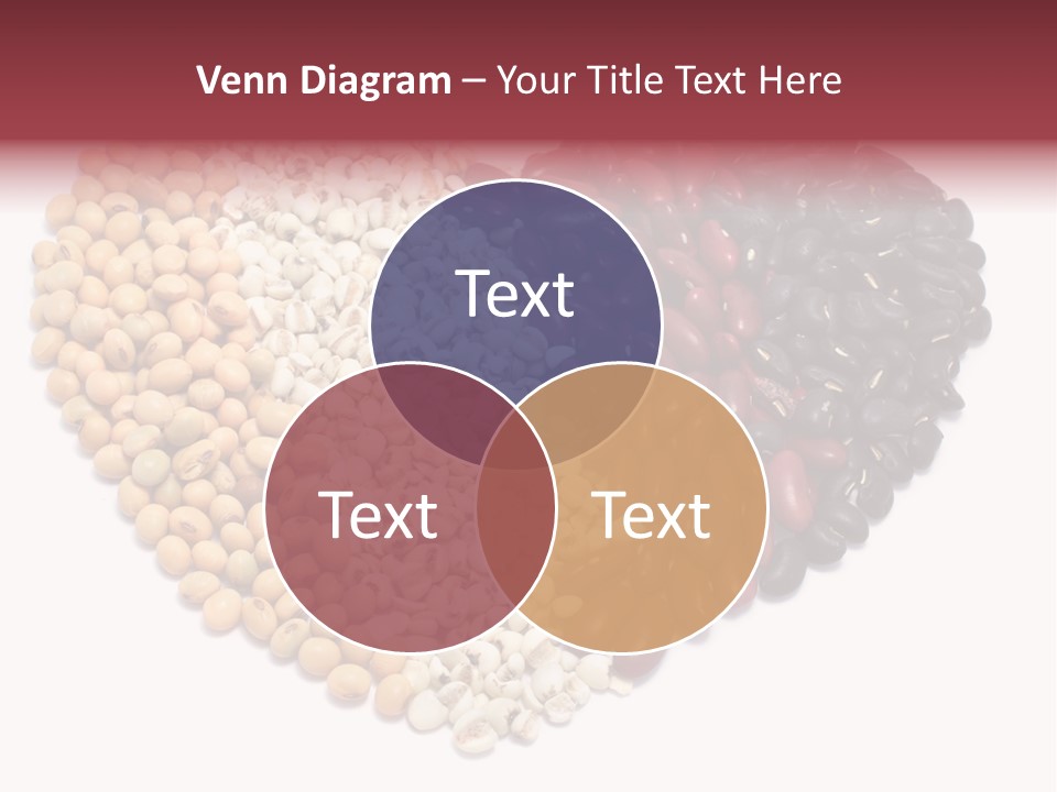 Split Red Organic PowerPoint Template