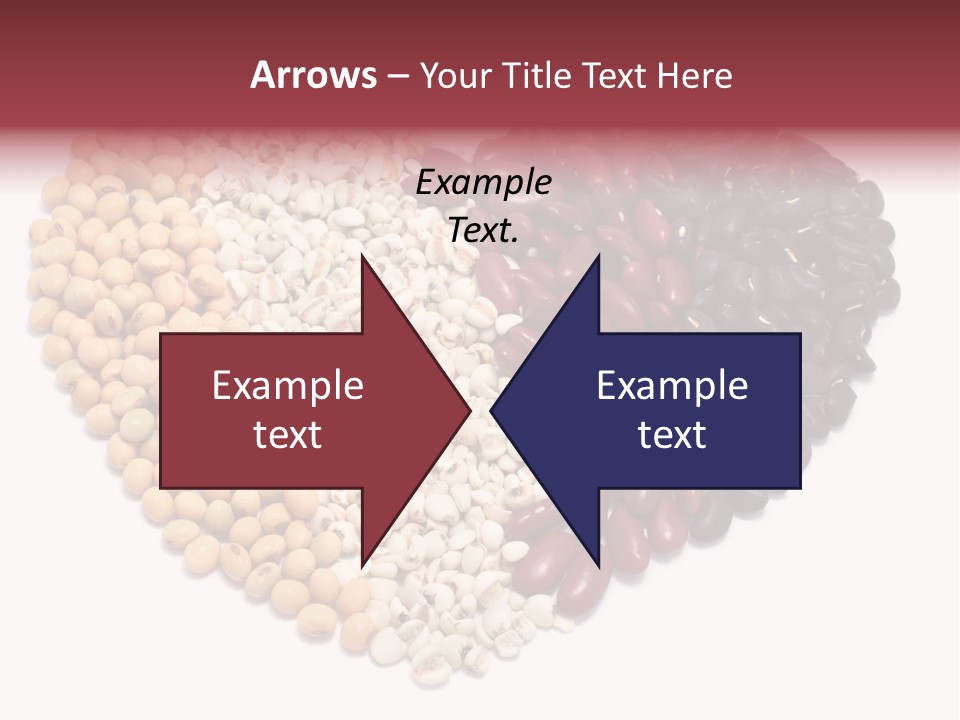 Split Red Organic PowerPoint Template