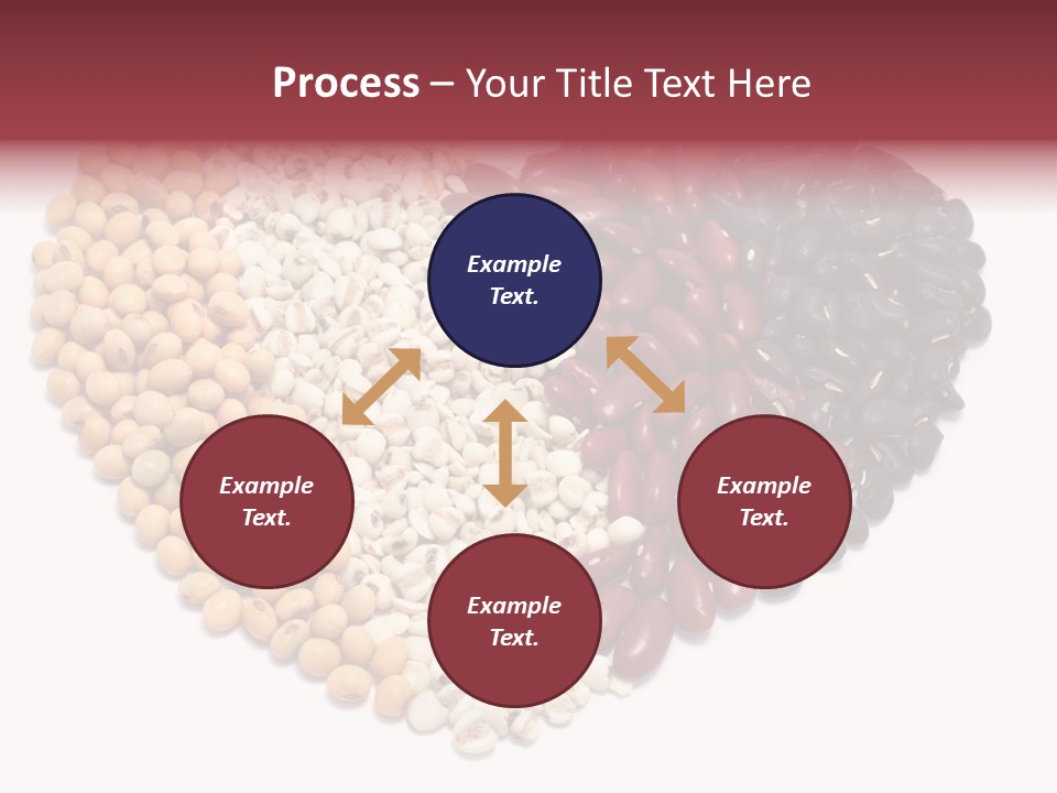 Split Red Organic PowerPoint Template