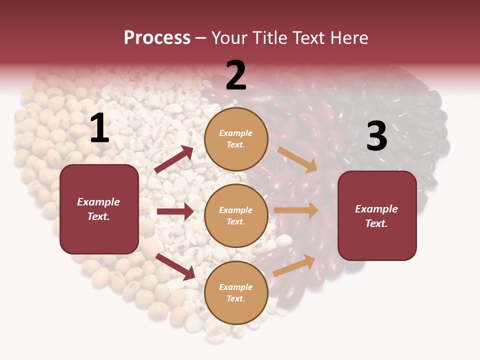 Split Red Organic PowerPoint Template