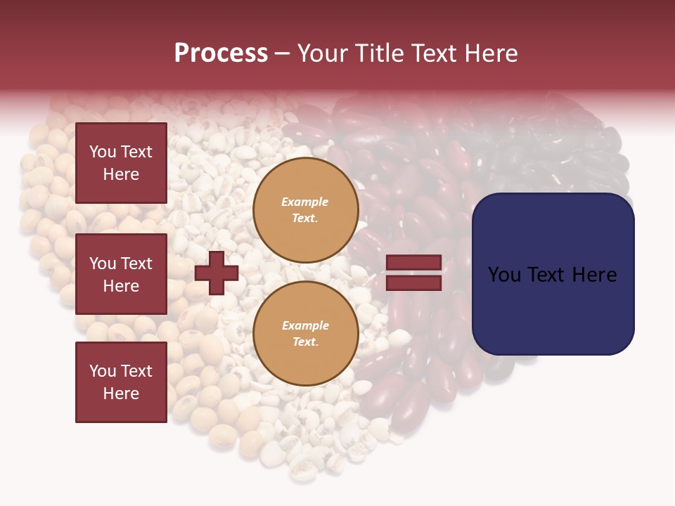 Split Red Organic PowerPoint Template
