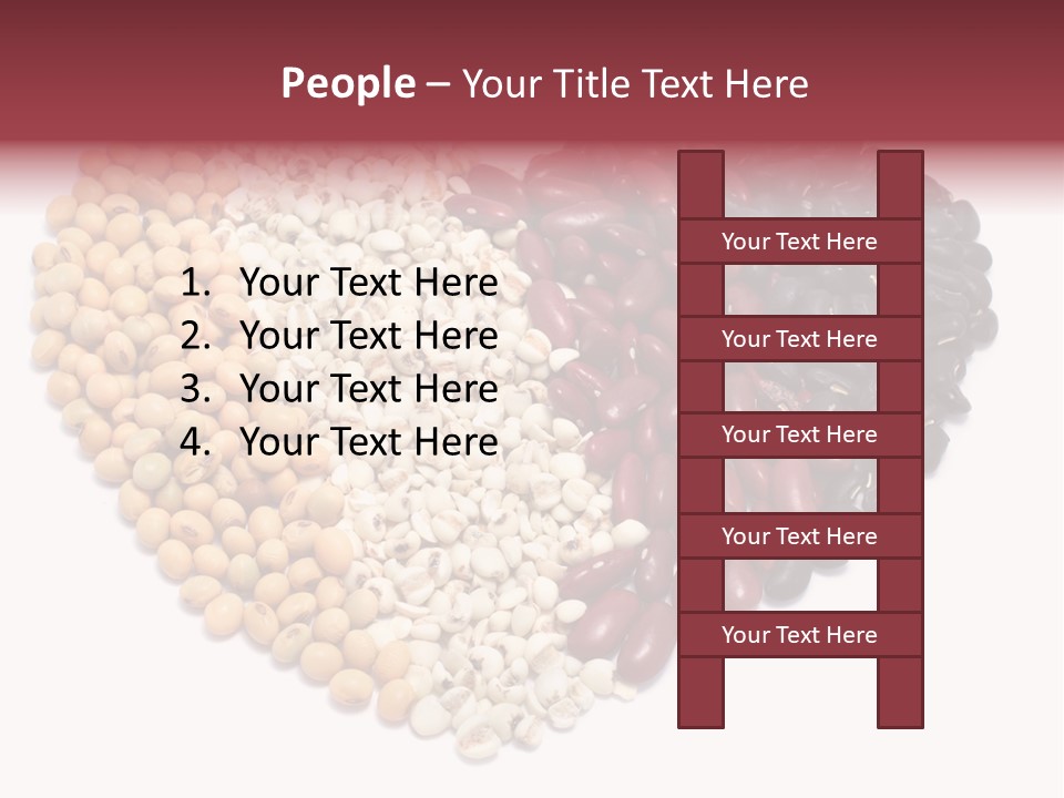 Split Red Organic PowerPoint Template