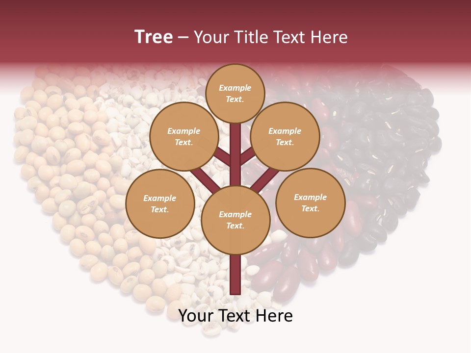 Split Red Organic PowerPoint Template