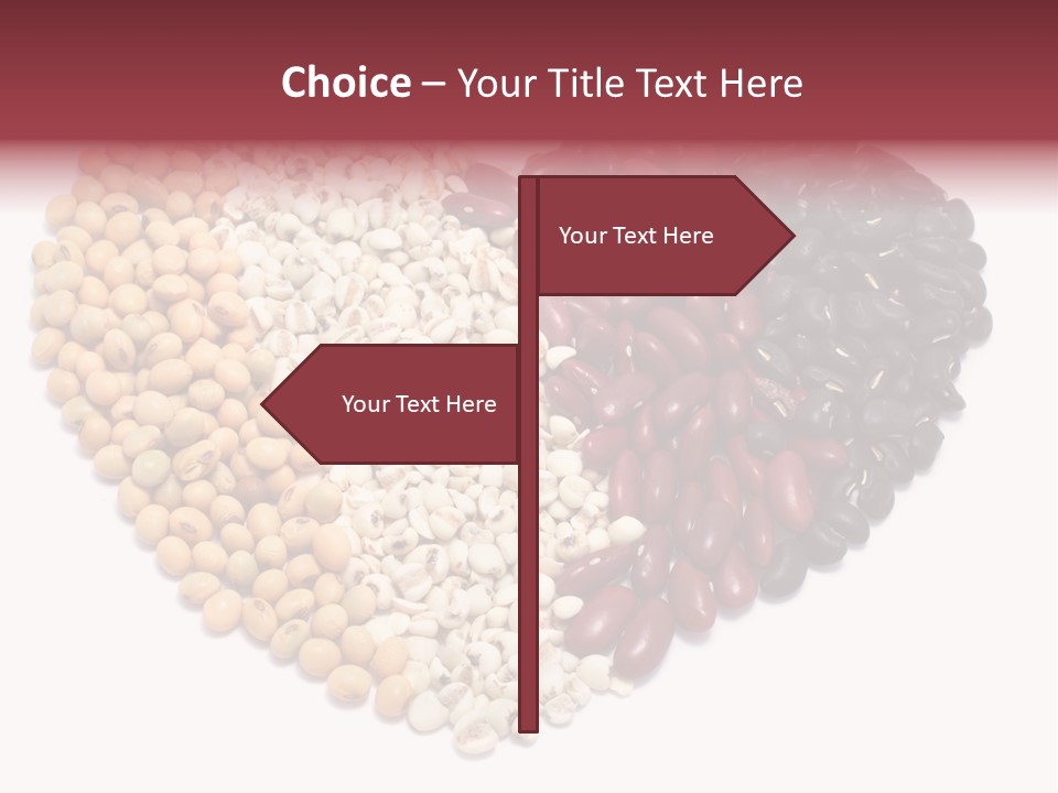 Split Red Organic PowerPoint Template