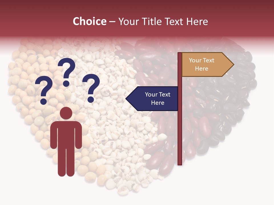 Split Red Organic PowerPoint Template