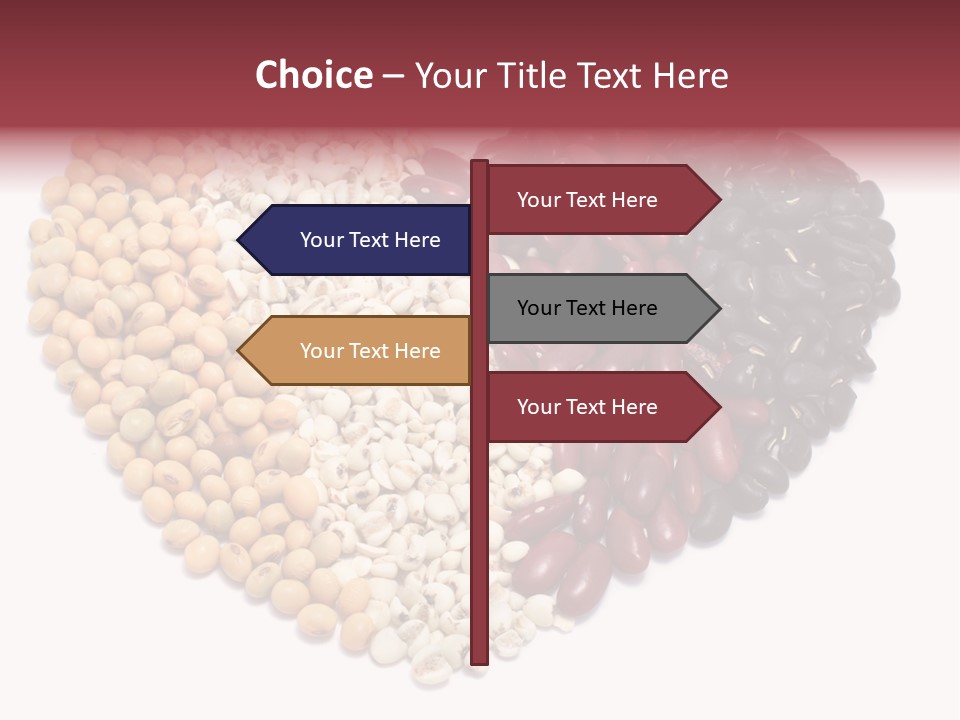 Split Red Organic PowerPoint Template