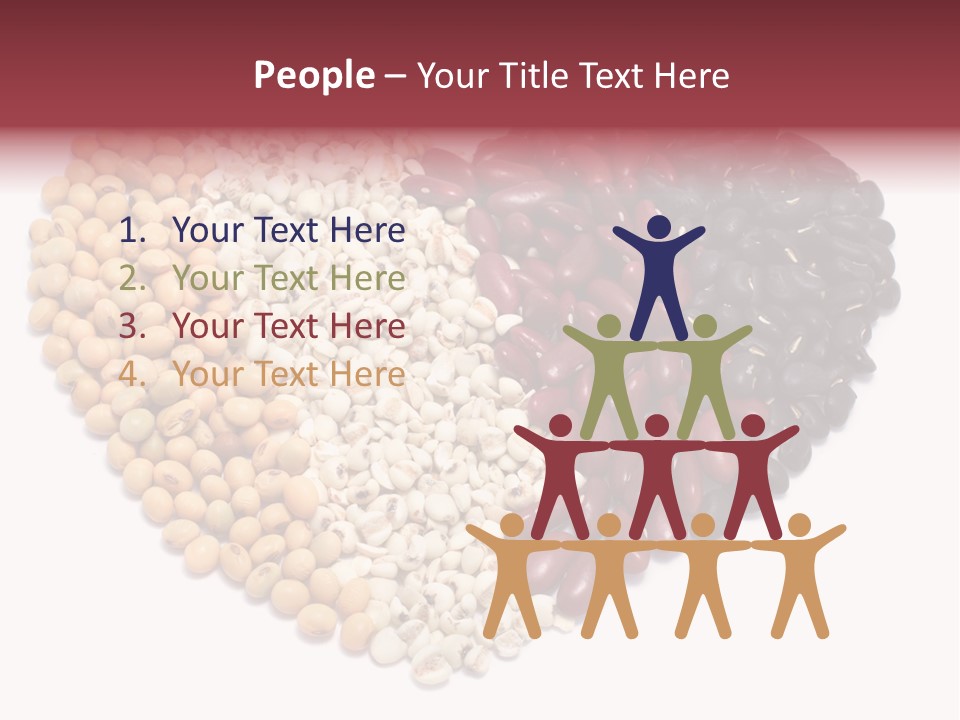 Split Red Organic PowerPoint Template