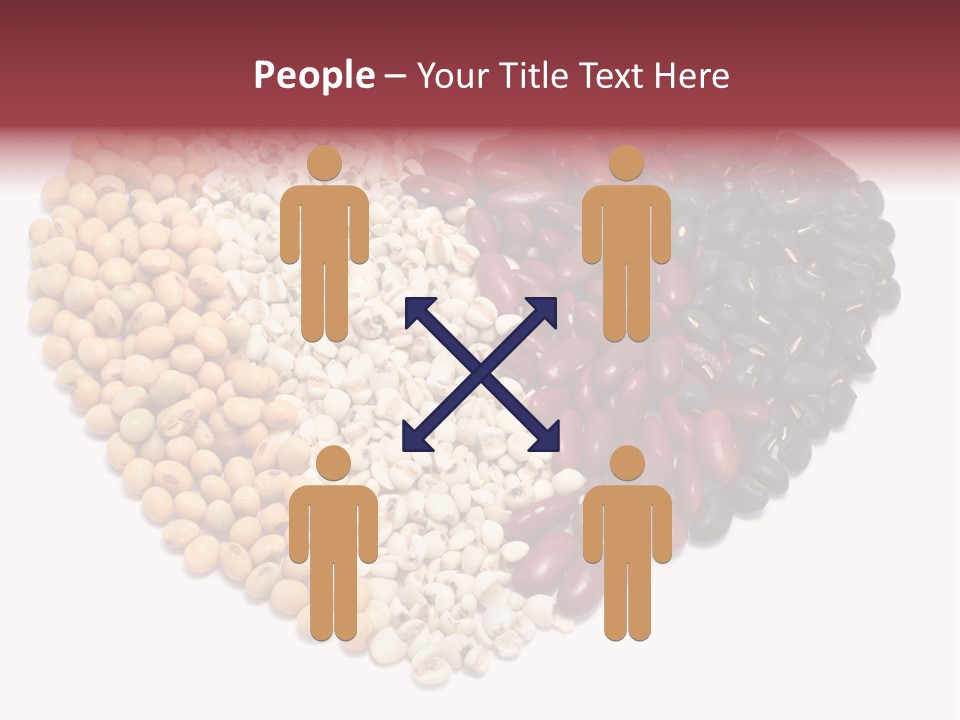 Split Red Organic PowerPoint Template