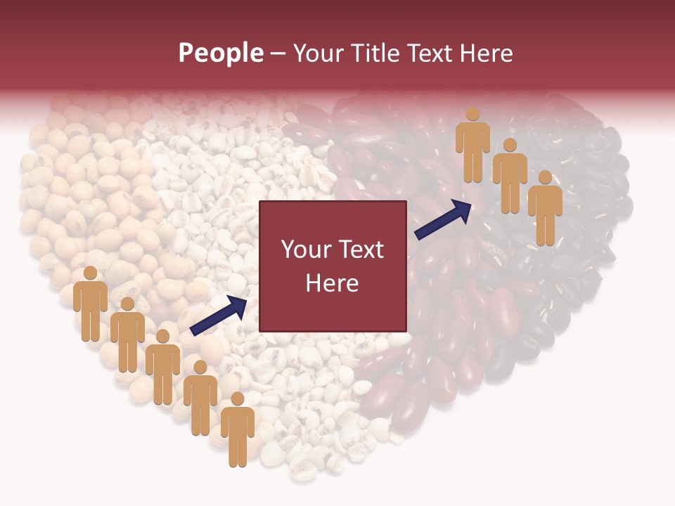 Split Red Organic PowerPoint Template