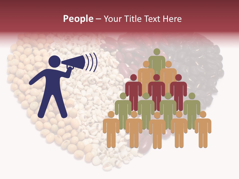 Split Red Organic PowerPoint Template