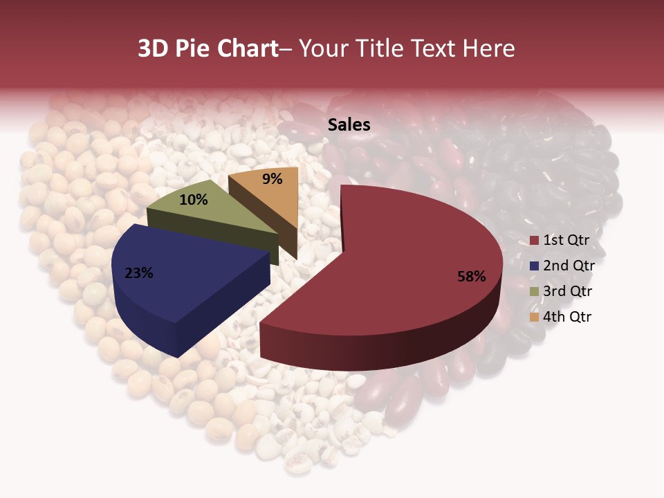 Split Red Organic PowerPoint Template