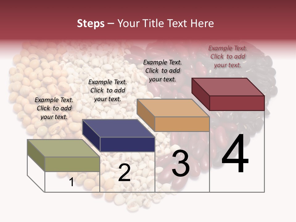 Split Red Organic PowerPoint Template