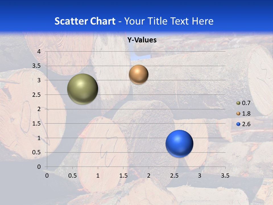 A Pile Of Logs With A Crane In The Background PowerPoint Template
