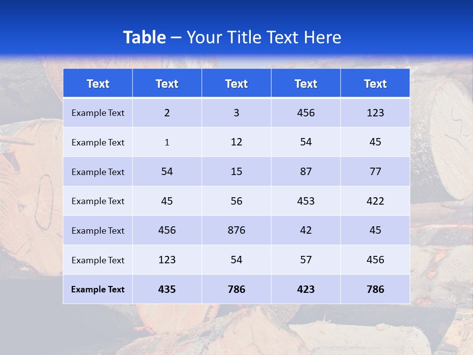 A Pile Of Logs With A Crane In The Background PowerPoint Template