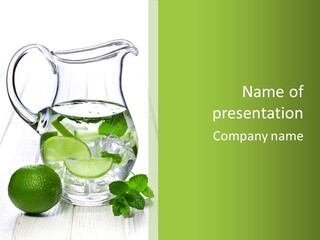 Liquid Soda Nobody PowerPoint Template