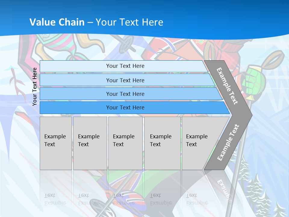 A Skier Is Skiing Down A Snowy Hill PowerPoint Template