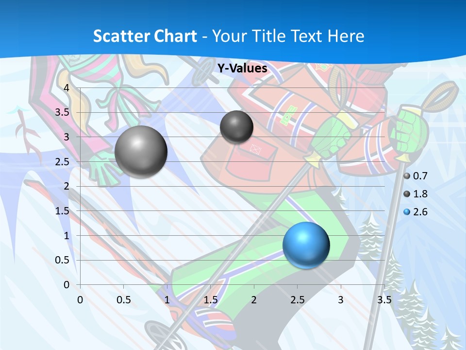 A Skier Is Skiing Down A Snowy Hill PowerPoint Template