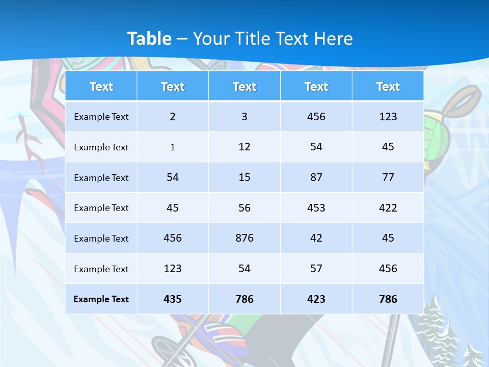 A Skier Is Skiing Down A Snowy Hill PowerPoint Template