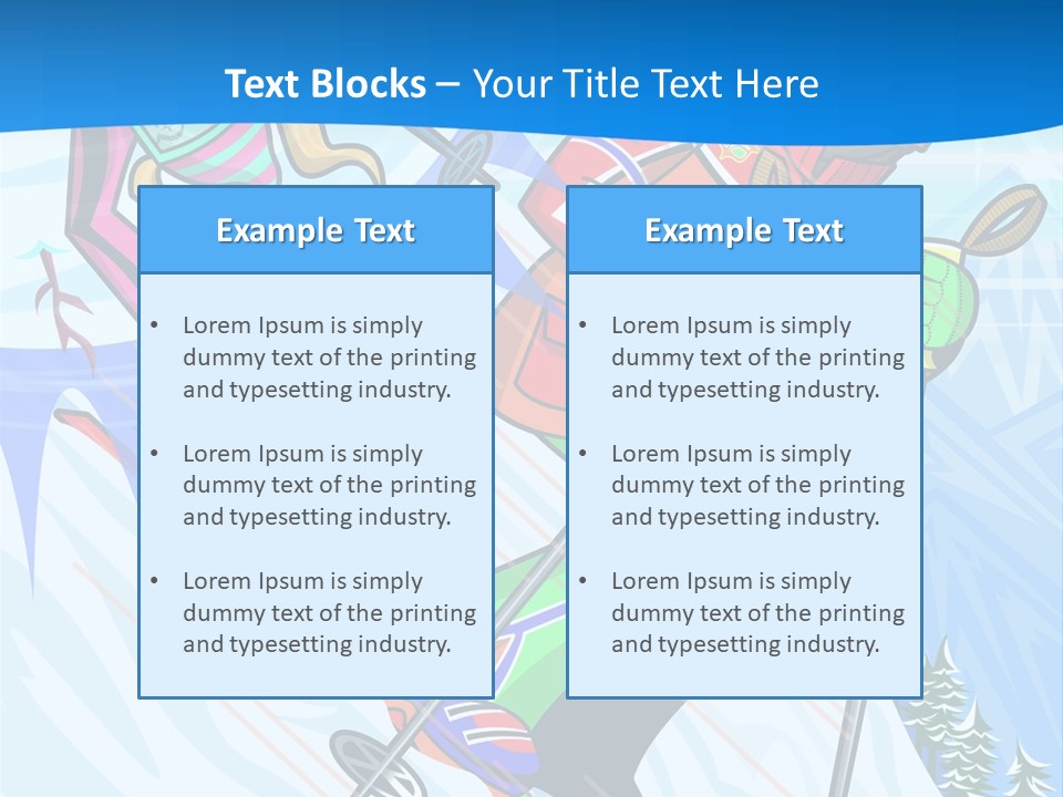 A Skier Is Skiing Down A Snowy Hill PowerPoint Template