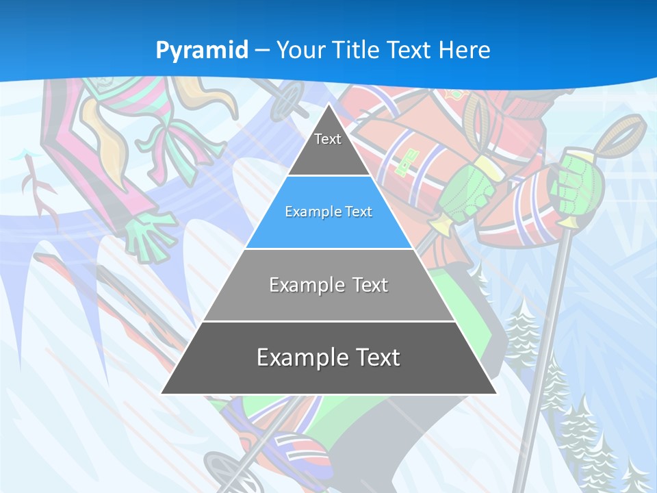 A Skier Is Skiing Down A Snowy Hill PowerPoint Template