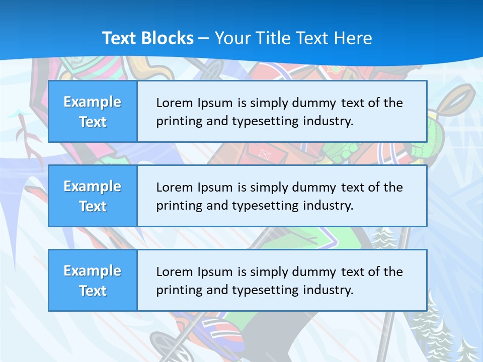 A Skier Is Skiing Down A Snowy Hill PowerPoint Template