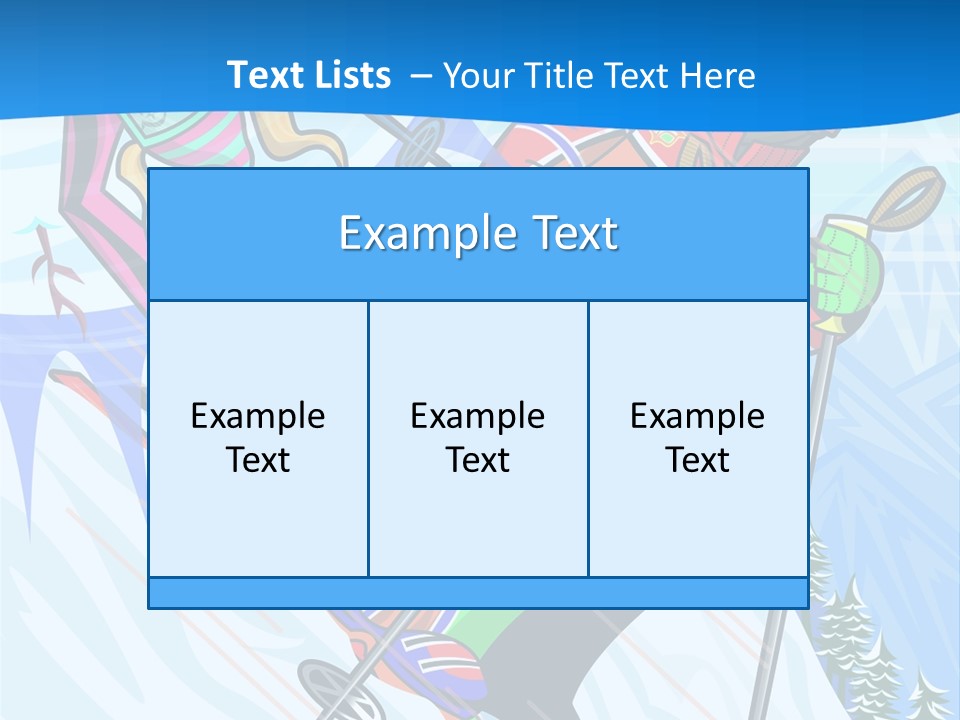 A Skier Is Skiing Down A Snowy Hill PowerPoint Template