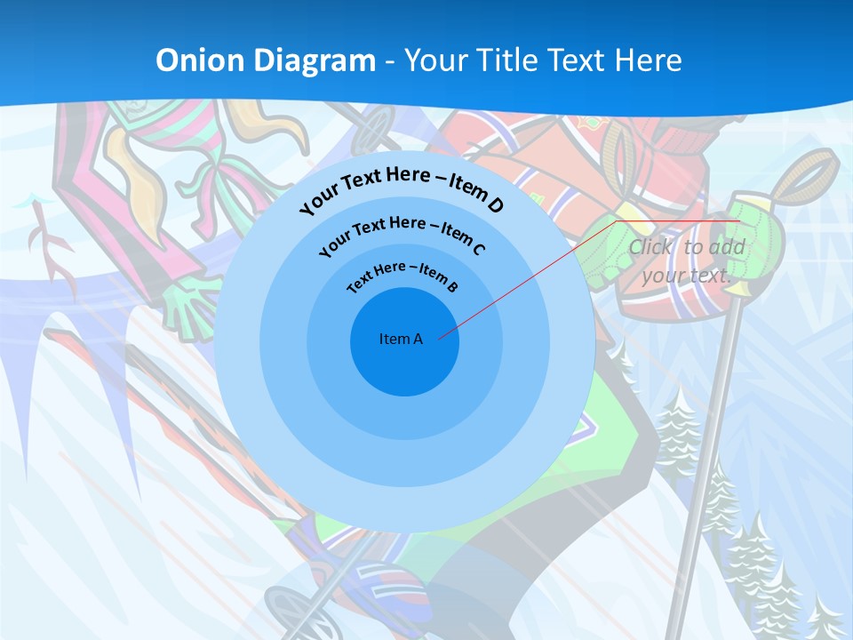 A Skier Is Skiing Down A Snowy Hill PowerPoint Template