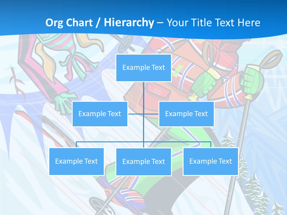 A Skier Is Skiing Down A Snowy Hill PowerPoint Template
