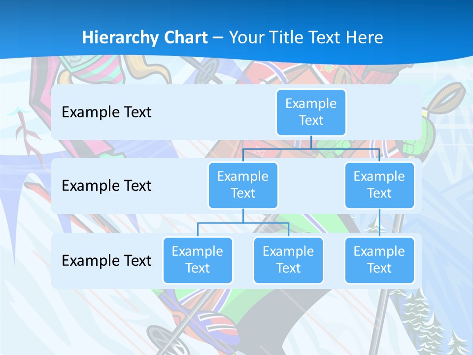 A Skier Is Skiing Down A Snowy Hill PowerPoint Template