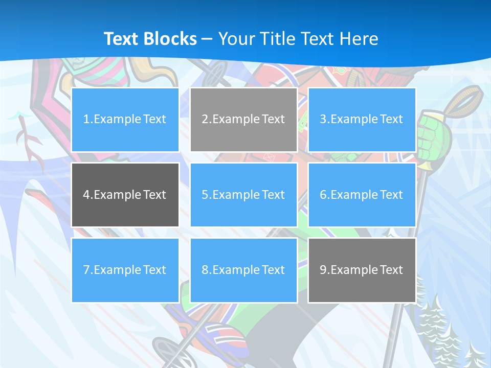 A Skier Is Skiing Down A Snowy Hill PowerPoint Template