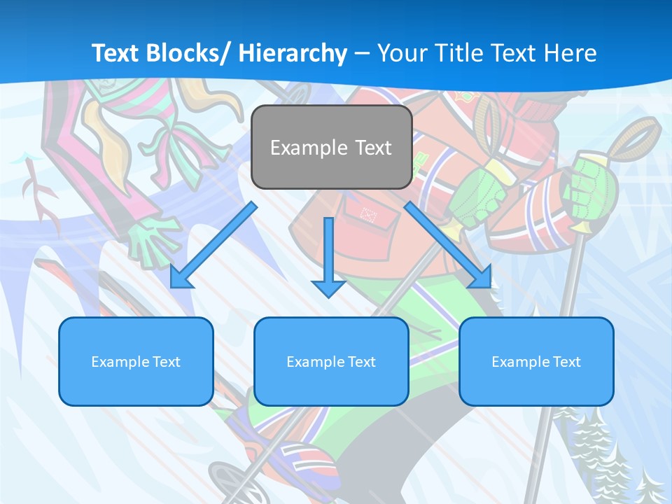 A Skier Is Skiing Down A Snowy Hill PowerPoint Template