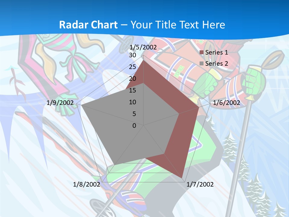 A Skier Is Skiing Down A Snowy Hill PowerPoint Template