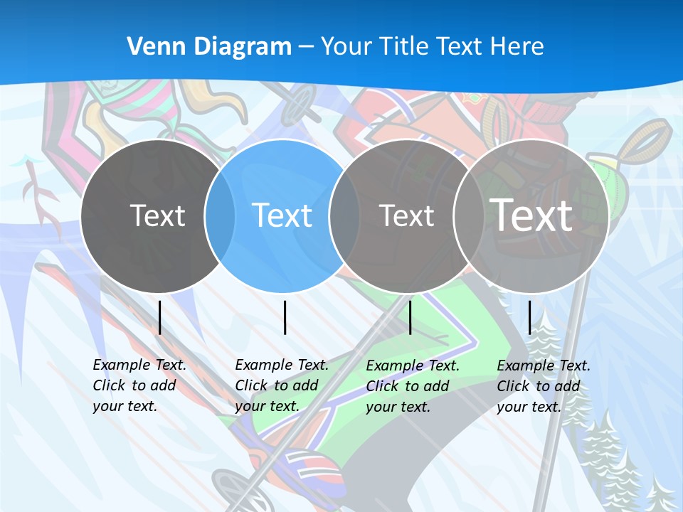 A Skier Is Skiing Down A Snowy Hill PowerPoint Template