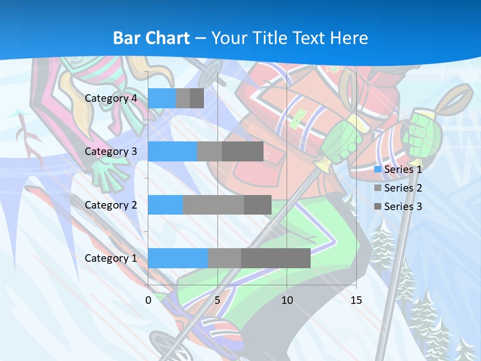 A Skier Is Skiing Down A Snowy Hill PowerPoint Template