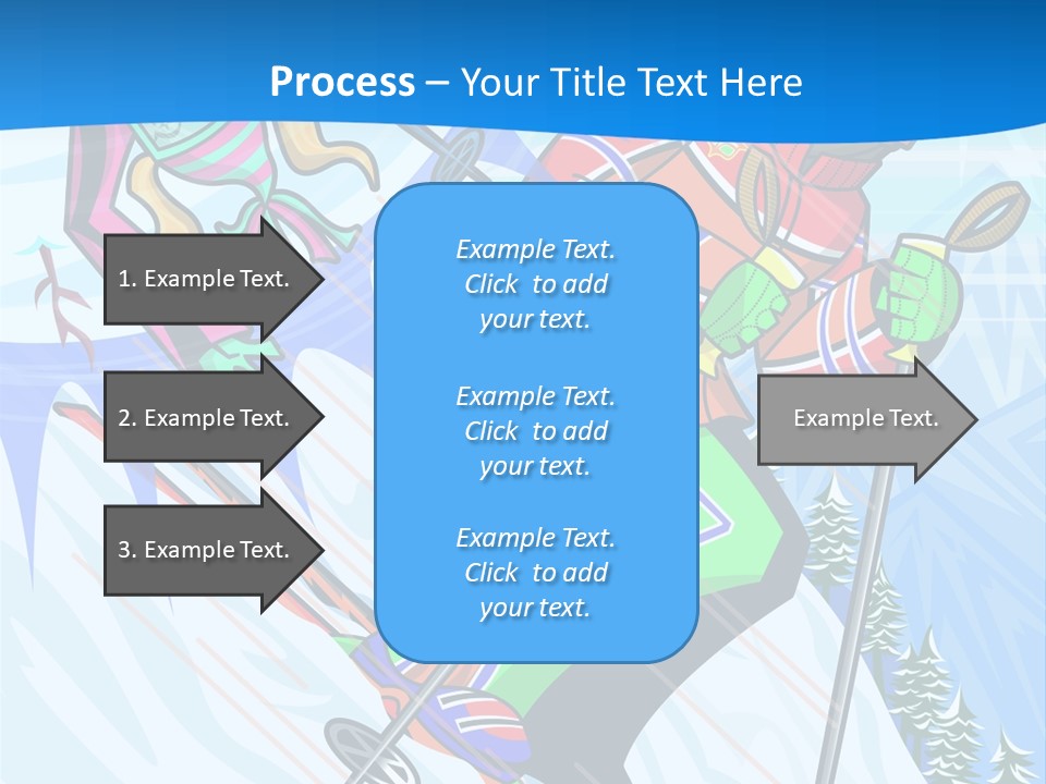 A Skier Is Skiing Down A Snowy Hill PowerPoint Template