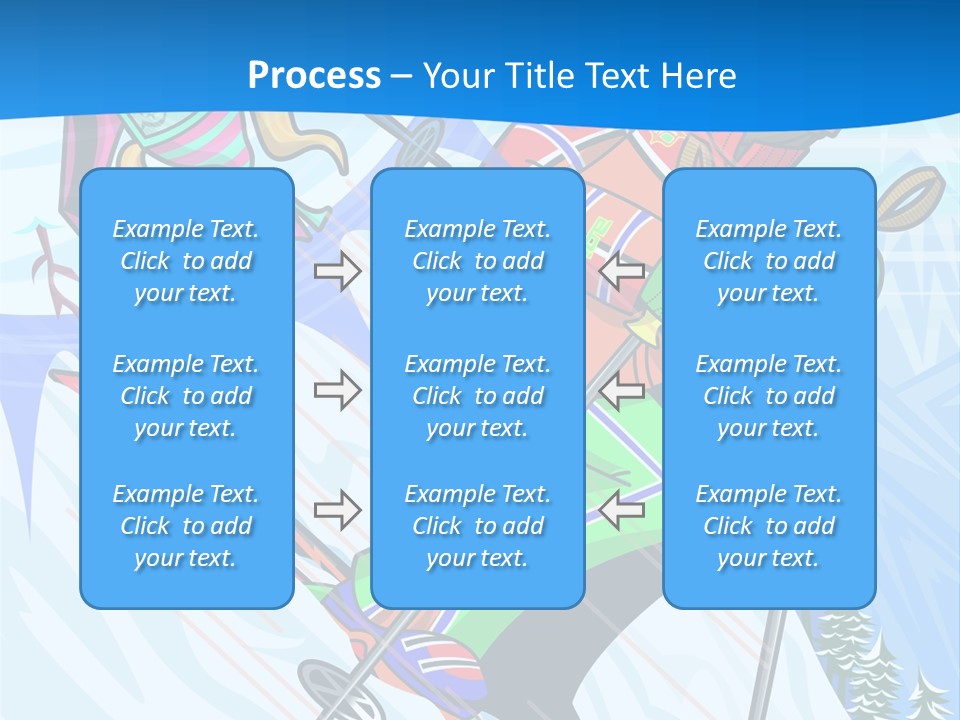 A Skier Is Skiing Down A Snowy Hill PowerPoint Template