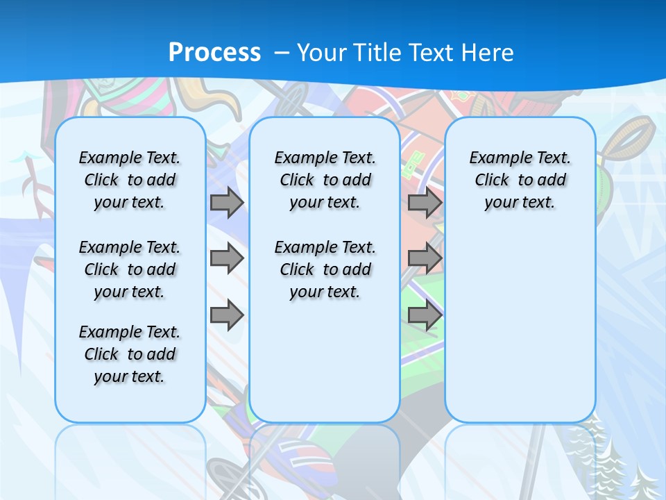 A Skier Is Skiing Down A Snowy Hill PowerPoint Template