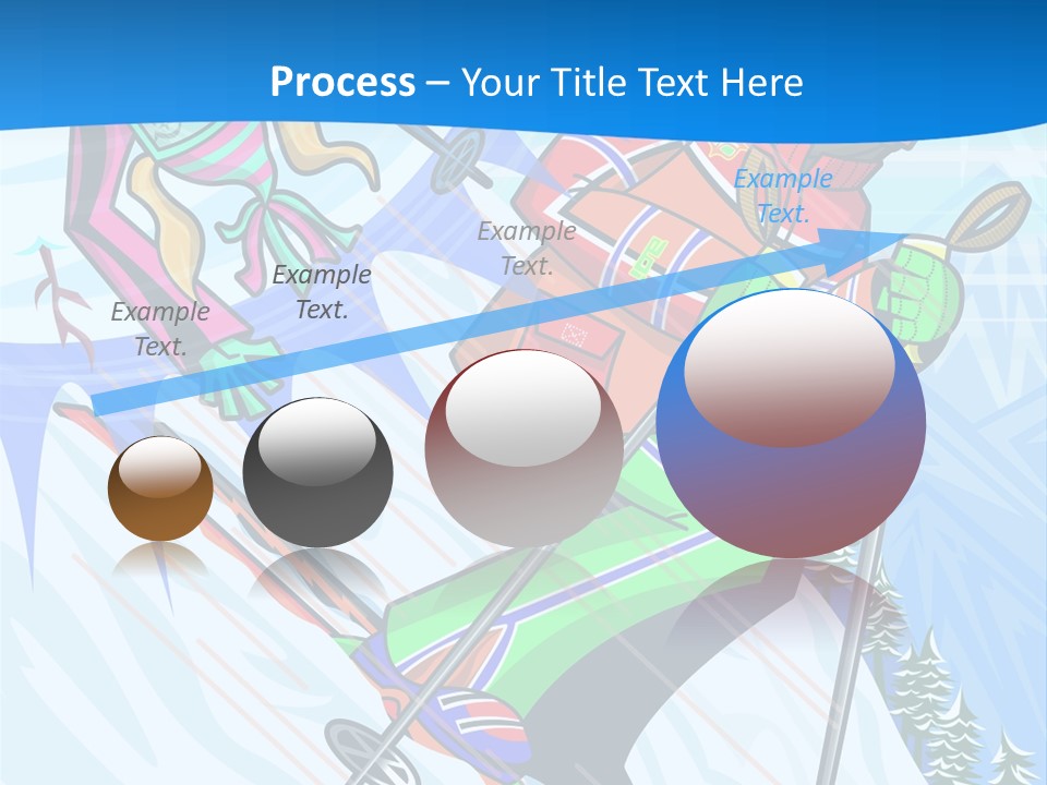 A Skier Is Skiing Down A Snowy Hill PowerPoint Template