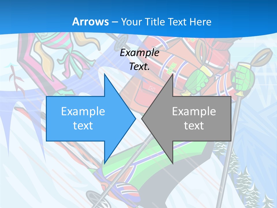 A Skier Is Skiing Down A Snowy Hill PowerPoint Template