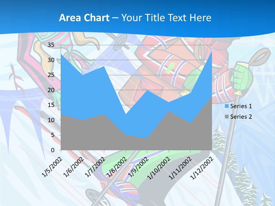 A Skier Is Skiing Down A Snowy Hill PowerPoint Template