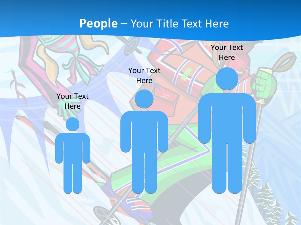 A Skier Is Skiing Down A Snowy Hill PowerPoint Template