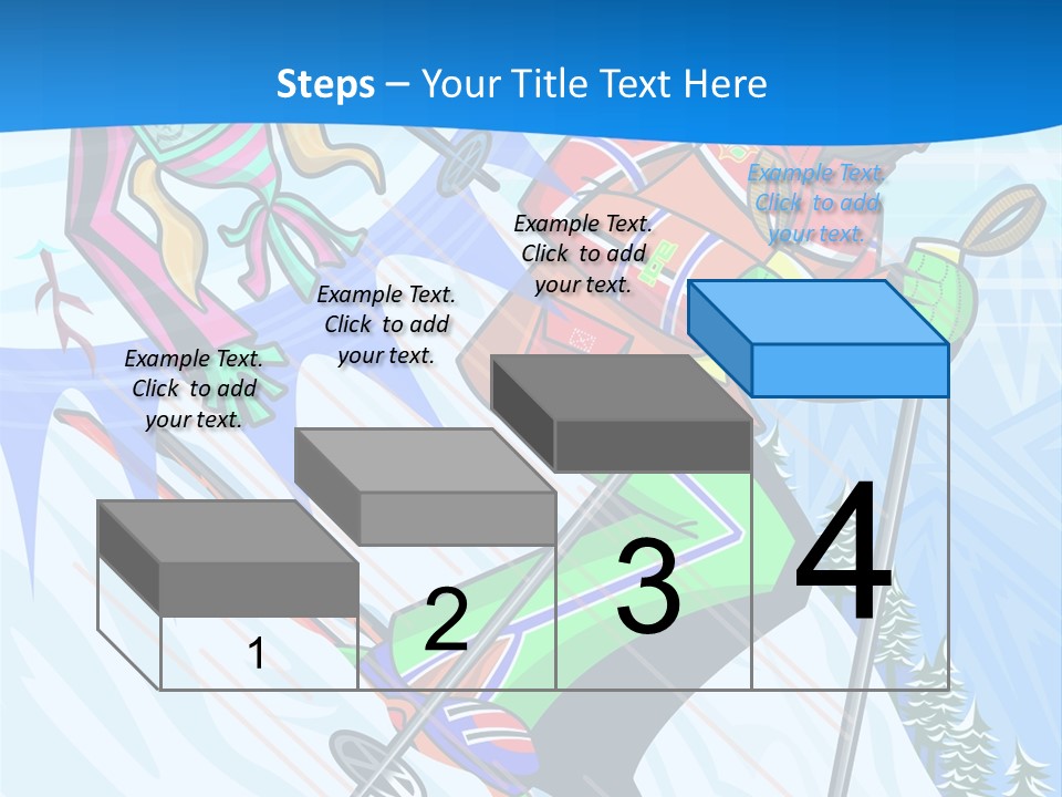 A Skier Is Skiing Down A Snowy Hill PowerPoint Template