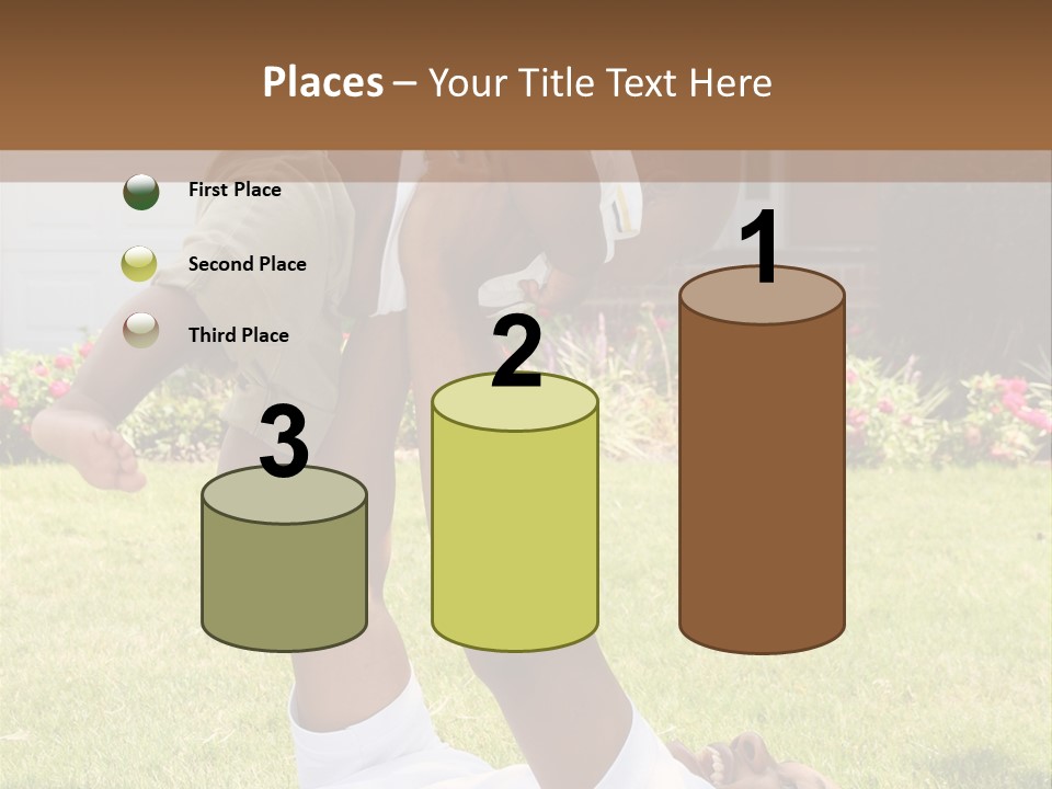 A Couple Of People That Are Laying In The Grass PowerPoint Template