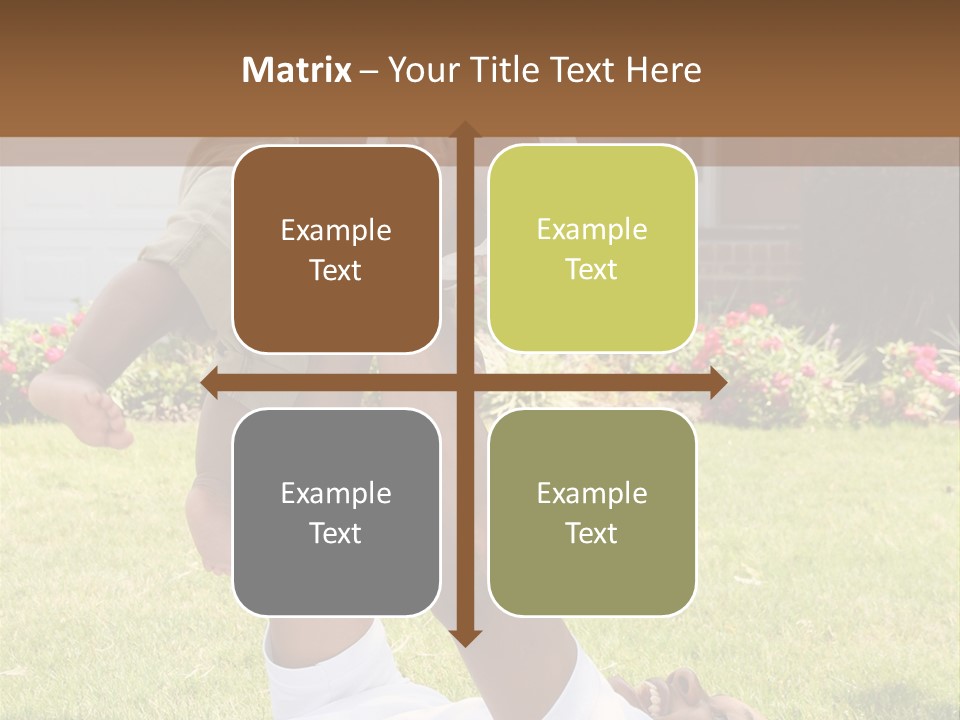 A Couple Of People That Are Laying In The Grass PowerPoint Template