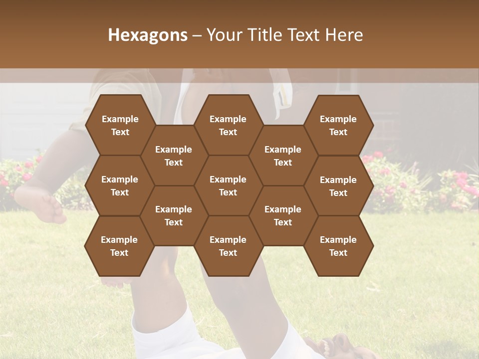 A Couple Of People That Are Laying In The Grass PowerPoint Template