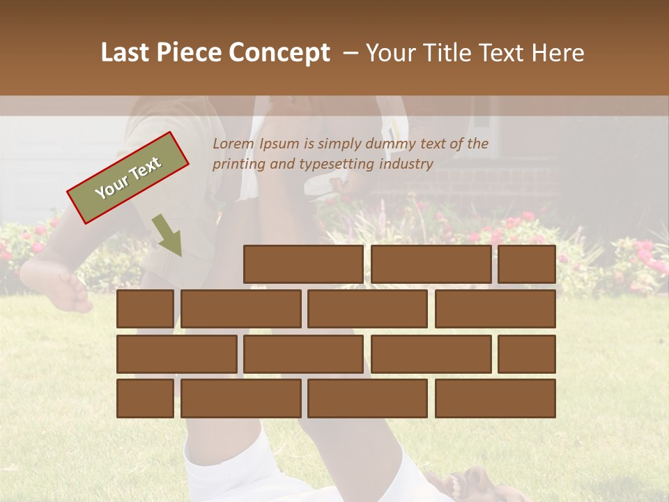 A Couple Of People That Are Laying In The Grass PowerPoint Template